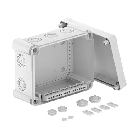 Junction box X 16 with terminal strip 227x177x110 